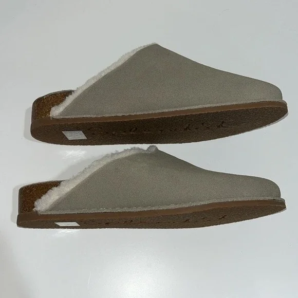 NWOT Splendid Women's‎ Cora Faux Shearling Lined Leather Mule Sz 8 Slip On Cozy - Picture 3 of 6